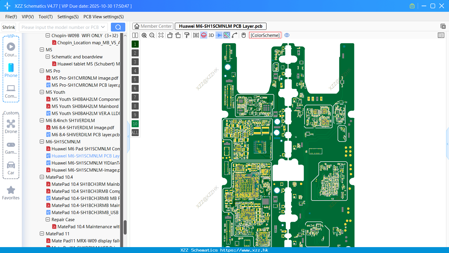 Huawei M6-SH1SCMNLM PCB Layer